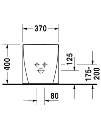 Биде напольное Duravit Starck 2 2272100000