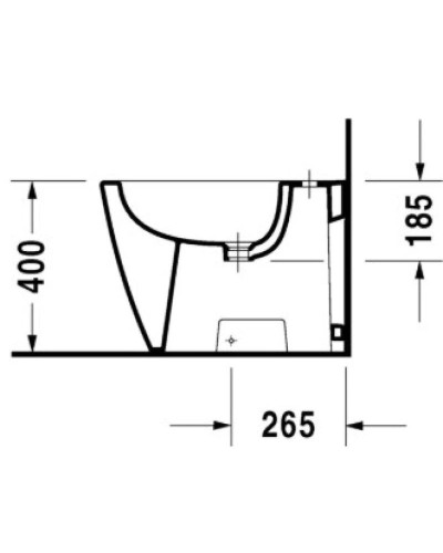 Биде напольное Duravit Starck 2 2255100000