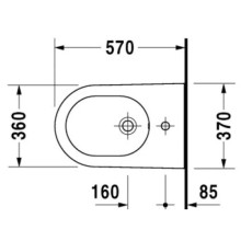 Биде напольное Duravit Starck 2 2255100000