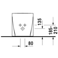 Биде напольное Duravit Starck 2 2255100000
