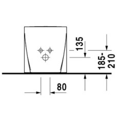 Биде напольное Duravit Starck 2 2255100000