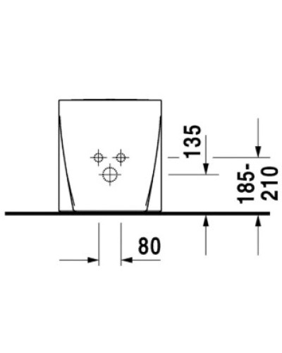Биде напольное Duravit Starck 2 2255100000