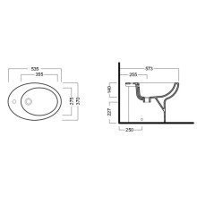 Биде напольное Hatria Erika Pro YXBP01