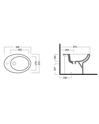 Биде напольное Hatria Erika Pro YXBP01