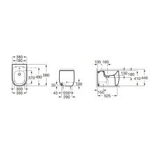 Биде напольное Roca Beyond 3570B8000