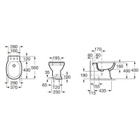 Биде напольное Roca Carmen 3570A4003