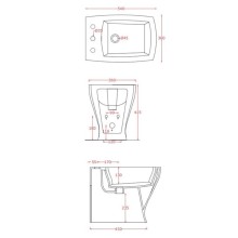 Биде напольное Artceram Jazz JZB002 03 00 nerox1