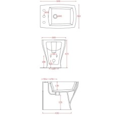 Биде напольное Artceram Jazz JZB002 01 00x1