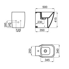 Биде напольное Noken Essence C Compact N365850121