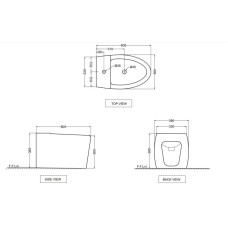 Биде напольное Jaquar Vignette VGS-WHT-81151