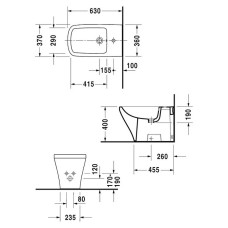 Биде Duravit Durastyle 2283100000 Белое