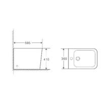 Биде напольное WeltWasser Gelbach 003MT-GR