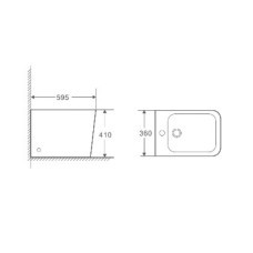 Биде напольное WeltWasser Gelbach 003MT-GR