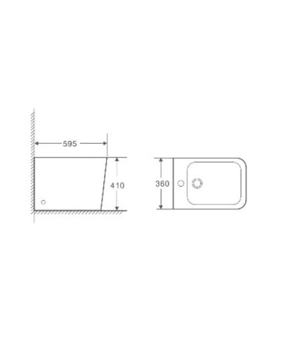 Биде напольное WeltWasser Gelbach 003MT-GR
