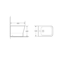 Биде напольное WeltWasser Rotbach 003GL-WT