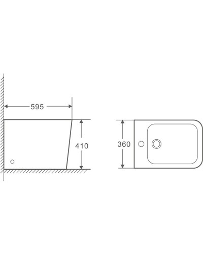 Биде напольное Grossman GR-BPR4414