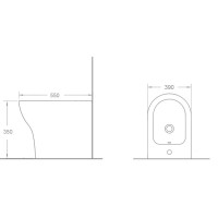 Биде напольное Timo Reko TK-202