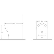 Биде напольное Timo Reko TK-202