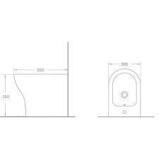 Биде напольное Timo Reko TK-202