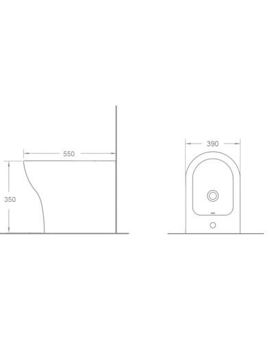 Биде напольное Timo Reko TK-202