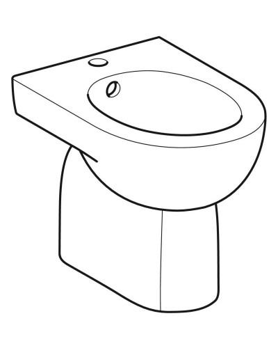 Биде напольное Geberit Renova 233010000