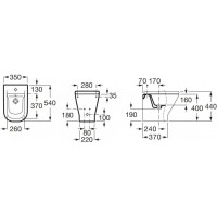 Биде напольное Roca The Gap 357477000