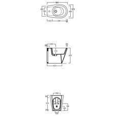 Биде напольное Simas Gambassi GA04bix1