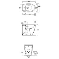 Биде напольное Simas Lft Spazio LFT21 nerox1