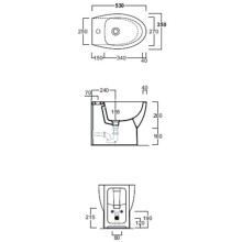 Биде напольное Simas Lft Spazio LFT23 bix1