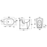 Биде напольное Simas Vignoni VI24bix1
