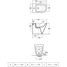 Биде напольное Globo Forty3 FO009.BIx1