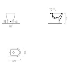 Биде напольное GSI City 9162111