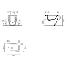 Биде напольное GSI Nubes 9662109