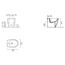 Биде напольное GSI Modo 9862111