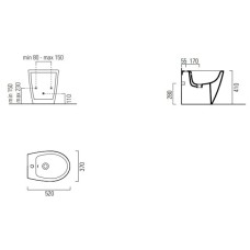 Биде напольное GSI Modo 9862111