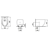 Биде напольное Laufen Alessi One 8.3297.1.400.304.1