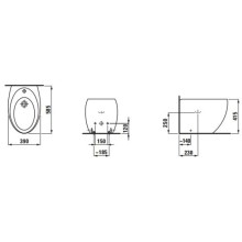 Биде напольное Laufen Alessi One 8.3297.1.400.304.1