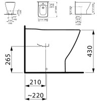 Биде напольное Laufen Palace 8.3270.1.000.302.1