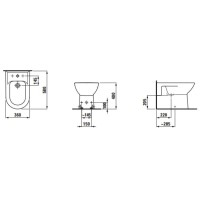 Биде напольное Laufen Pro 8.3295.1.000.304.1