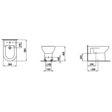 Биде напольное Laufen Pro 8.3295.1.000.304.1