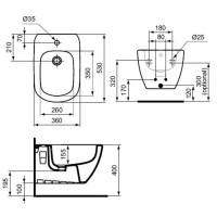 Биде подвесное Ideal Standard Tesi T355201