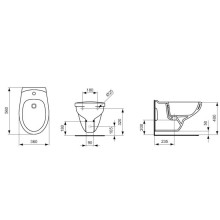 Биде подвесное Ideal Standard Eurovit V493201