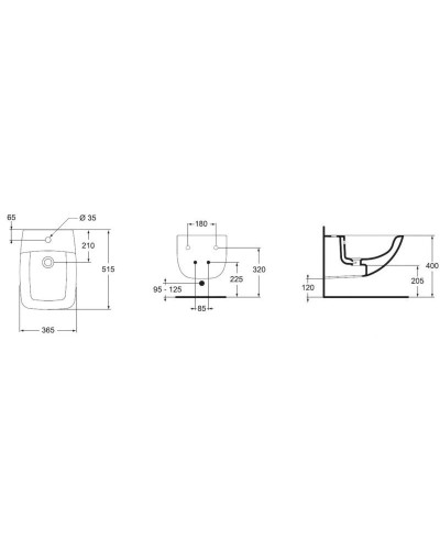 Биде подвесное Ideal Standard Cantica W806501