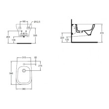 Биде подвесное Ideal Standard Active T501301