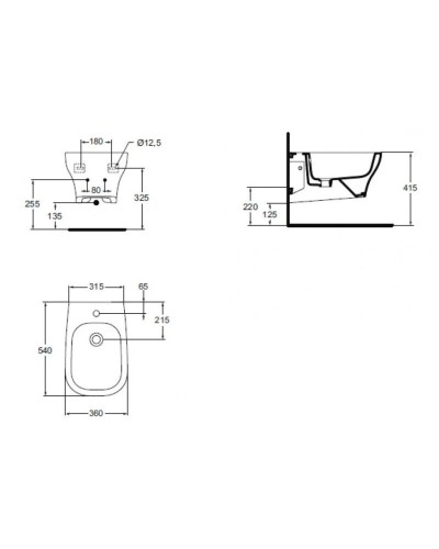 Биде подвесное Ideal Standard Active T501301