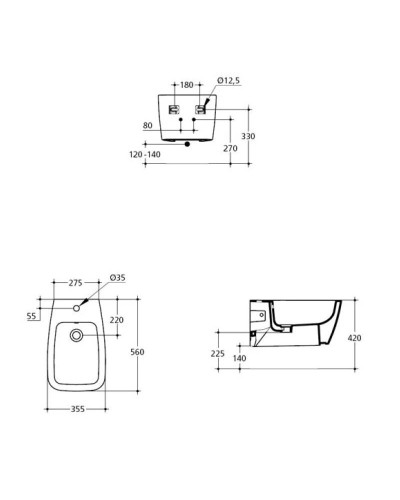 Биде подвесное Ideal Standard Ventuno T515101
