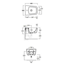 Биде подвесное Simas Degrade DE29bix1