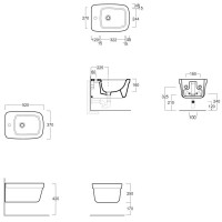 Биде подвесное Simas Evolution EVO19bix1