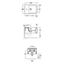 Биде подвесное без ободка Simas Flow FL64bix1