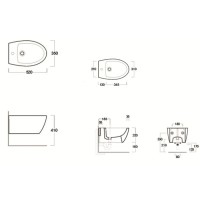 Биде подвесное Simas Lft Spazio LFT19 bix1